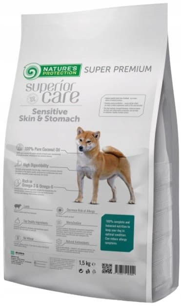 Nature's Protection kuiva koiranruoka SENSITIVE allergisille koirille 1,5 kg