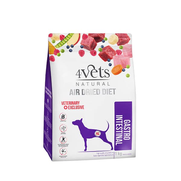4VETS GASTROINTESTINAL tørfoder til hunde med fordøjelsesproblemer 1 kg