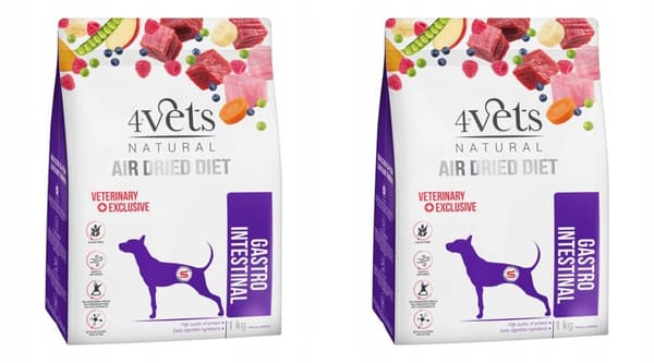 4VETS GASTROINTESTINAL tørfoder til hunde med fordøjelsesproblemer 1 kg