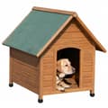 Miniatyrbilde 2 av 2: Kerbl Hundehus 85x73x80 cm brun og grønn 82394