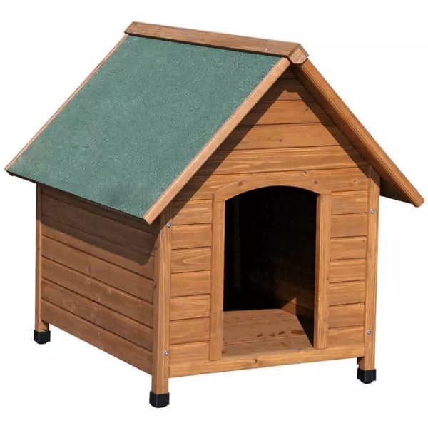 Kerbl hundehus 85x73x80 cm brun og grøn 82394