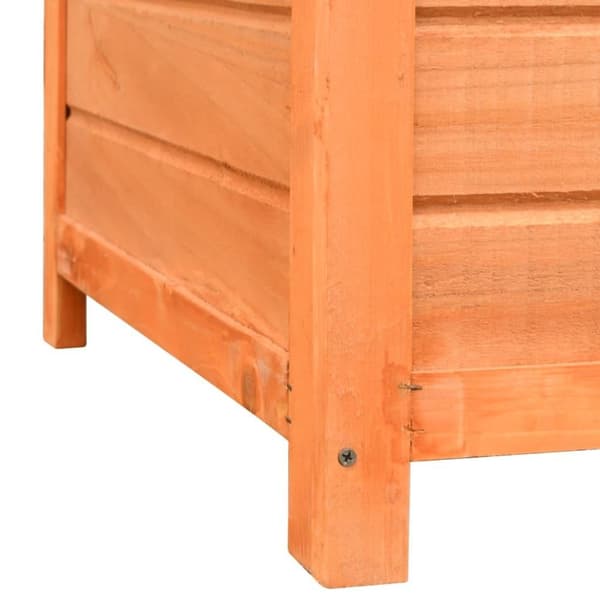 vidaXL hundebur 120x77x86 cm massivt fyrre- og grantræ