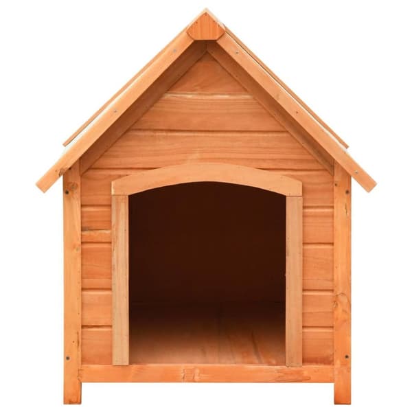 vidaXL Hundkoja massiv furu & granträ 72x85x82 cm