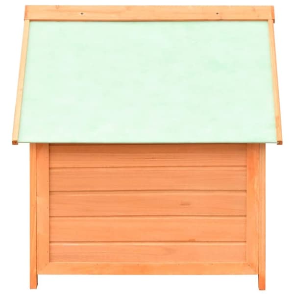 vidaXL Hundkoja massiv furu & granträ 72x85x82 cm