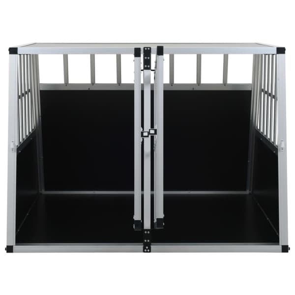 vidaXL Hundbur med dubbel dörr 94x88x69 cm
