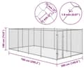 Pikkukuva 5 / 5: vidaXL Koiran ulkohäkki 7,6x3,8x1,9 m