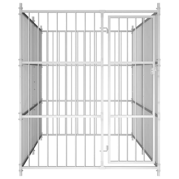vidaXL Hundgård för utomhusbruk 300x150x185 cm
