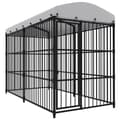 Miniatyrbilde 1 av 5: vidaXL Utendørs hundegård med tak 300x150x210 cm