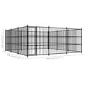 Miniatyrbilde 5 av 5: vidaXL Utendørs hundegård 450x450x185 cm