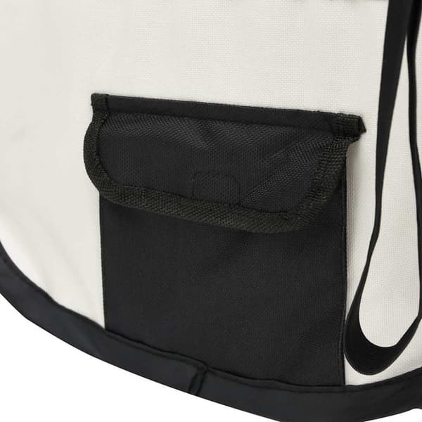 vidaXL Hopfällbar hundhage med väska svart 90x90x58 cm