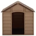 Miniatyrbilde 3 av 7: vidaXL Hundehus brun 71x71,5x68 cm PP