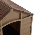 Miniatyrbilde 6 av 7: vidaXL Hundehus brun 71x71,5x68 cm PP
