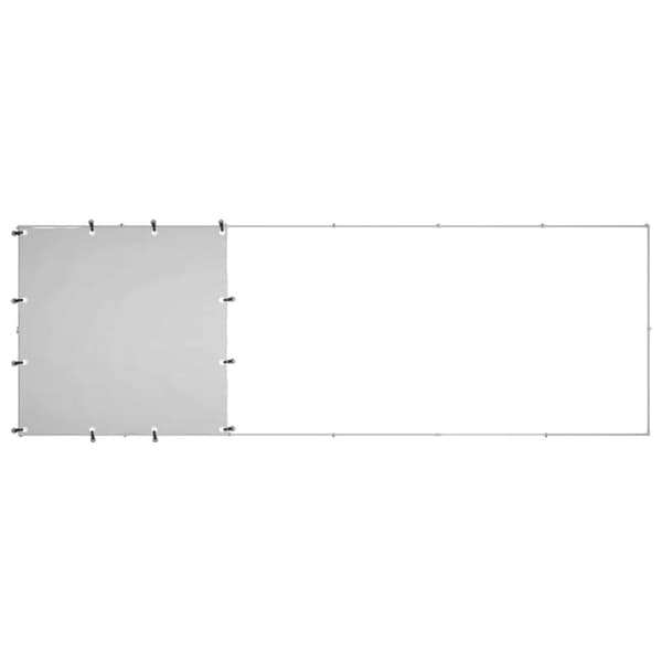 vidaXL hundeløbegård 330x110x110 cm stål sølvfarvet