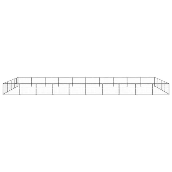 vidaXL Koiranhäkki musta 40 m² teräs