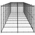 Miniatyrbilde 3 av 6: vidaXL Utendørs hundegård 21,78 m² stål