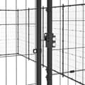 Miniatyrbild 5 av 6: vidaXL Hundgård för utomhusbruk stål 21,78 m²