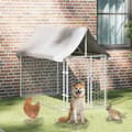 Pikkukuva 2 / 8: vidaXL Koiran ulkohäkki katoksella 200x100x150 cm