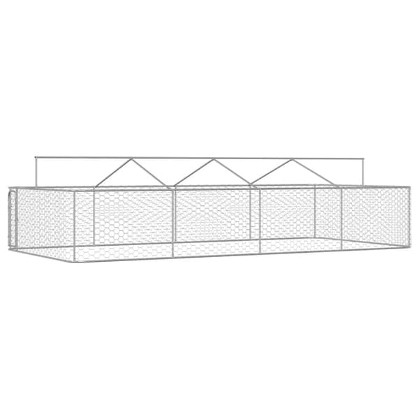 vidaXL Koiran ulkohäkki katoksella 600x300x150 cm