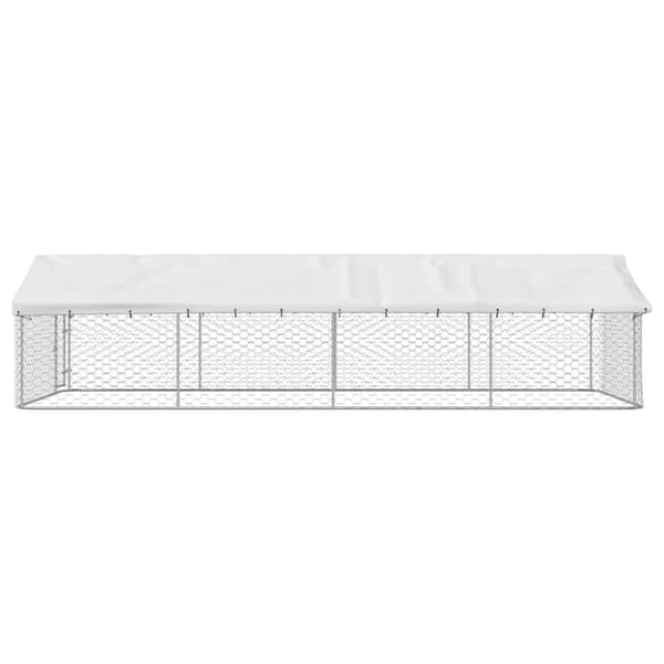 vidaXL Koiran ulkohäkki katoksella 600x300x150 cm