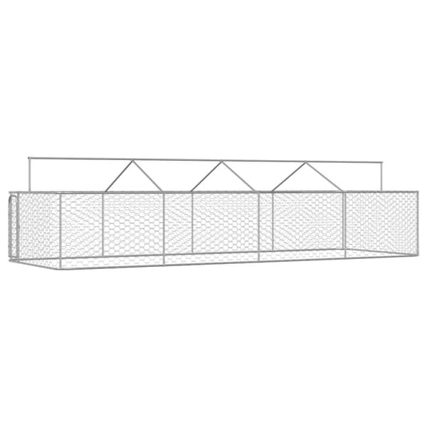 vidaXL Koiran ulkohäkki katoksella 600x200x150 cm