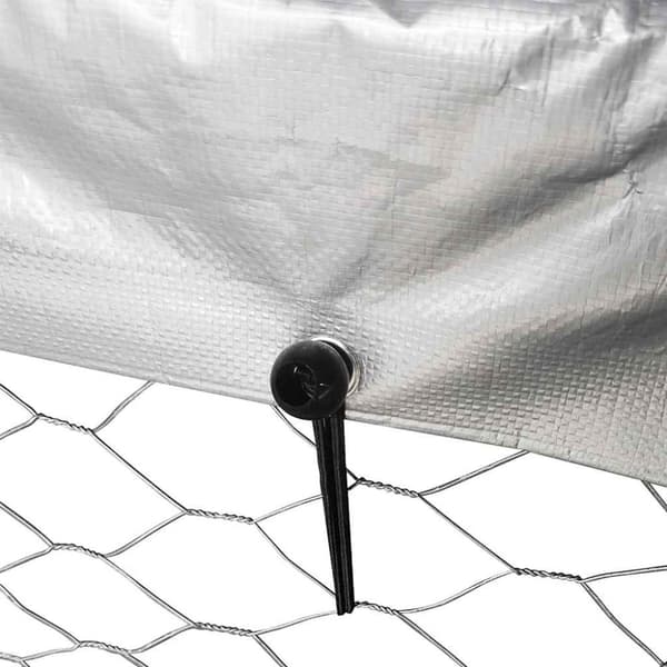 vidaXL Hundgård med tak för utomhusbruk 400x100x150 cm