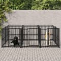 Miniatyrbilde 2 av 6: vidaXL Utendørs hundegård stål 5,63 m²