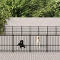 Pikkukuva 2 / 6: vidaXL Koiran ulkohäkki teräs 60,22 m²