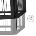 Miniatyrbillede 5 af 6: vidaXL 36-panels hundegård 100x50 cm pulverlakeret stål sort
