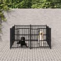 Miniatyrbilde 2 av 6: vidaXL Utendørs hundegård stål 3,75 m²
