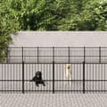 Pikkukuva 2 / 6: vidaXL Koiran ulkohäkki teräs 67,74 m²