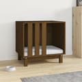 Miniatyrbilde 3 av 8: vidaXL Hundeseng honningbrun 60x45x57 cm heltre furu