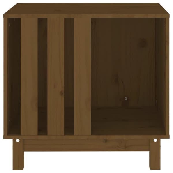 vidaXL Hundeseng honningbrun 60x45x57 cm heltre furu