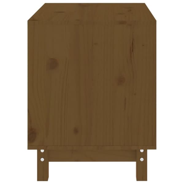 vidaXL Hundeseng honningbrun 60x45x57 cm heltre furu