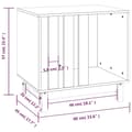 Miniatyrbilde 8 av 8: vidaXL Hundeseng honningbrun 60x45x57 cm heltre furu