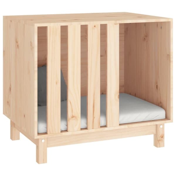 vidaXL Hundkoja 70x50x62 cm massiv furu
