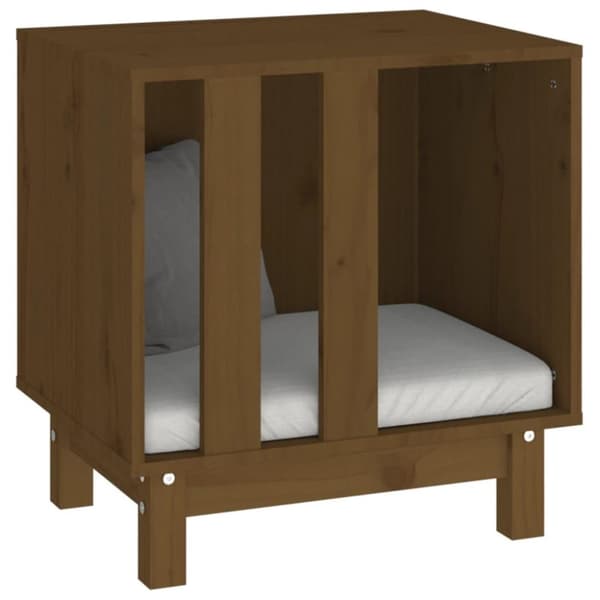 vidaXL Hundkoja honungsbrun 50x40x52 massiv furu