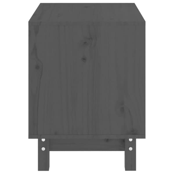 vidaXL hundehus 50x40x52 cm massivt fyrretræ grå