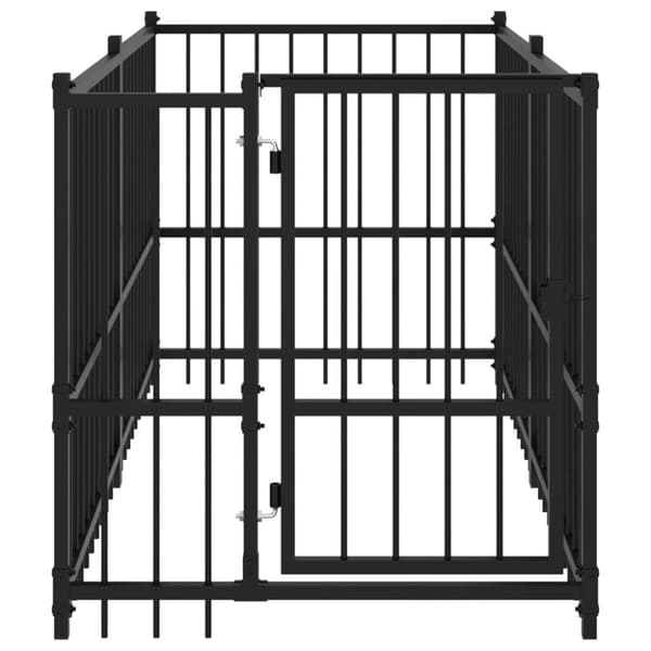 vidaXL hundegård 193,5x97x100 stål