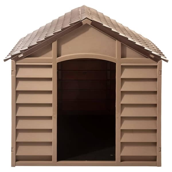 vidaXL Hundehus brun 86x84x82 cm polypropylen