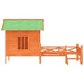 Miniatyrbillede 3 af 8: vidaXL hundehus 159x120x88,5 cm massivt fyrretræ brun