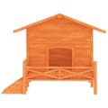 Miniatyrbillede 5 af 8: vidaXL hundehus 159x120x88,5 cm massivt fyrretræ brun