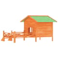 Miniatyrbillede 6 af 8: vidaXL hundehus 159x120x88,5 cm massivt fyrretræ brun