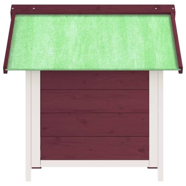 vidaXL hundehus 65x65x61,5 cm massivt fyrretræ mokkafarvet