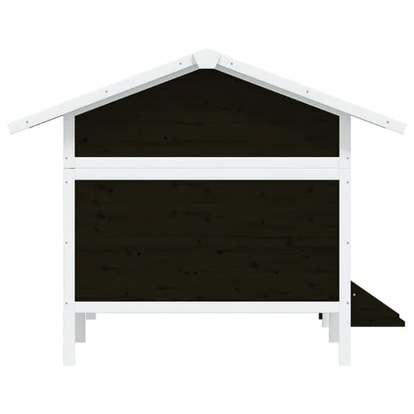 vidaXL Hundekennel grå 159x120x88,5 cm heltre furu