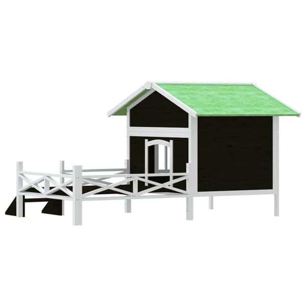 vidaXL Hundekennel grå 159x120x88,5 cm heltre furu