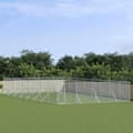 Miniatyrbilde 1 av 4: vidaXL Utendørs hundekennel sølv 8x16x2 m galvanisert stål