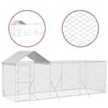 Miniatyrbilde 2 av 4: vidaXL Utendørs hundekennel sølv 6x2x2,5 m galvanisert stål