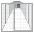 Pikkukuva 3 / 8: vidaXL Koirankoppi/ulkotila v.harmaa 110x1017x110 cm galvanoitu teräs