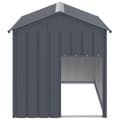 Pikkukuva 2 / 5: vidaXL Koirankoppi katolla antrasiitti 117x153x123 cm galvanoitu teräs