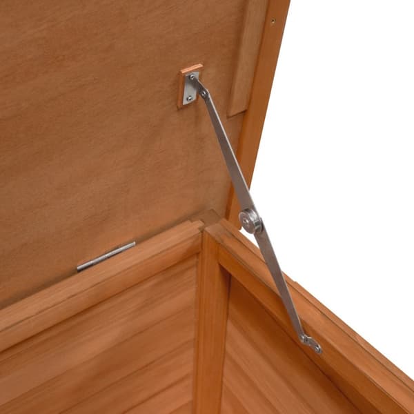 Wooden Dog Kennel Small Medium Large Pet House Shelter Animal Hut Open Top Roof 5cm Clearance Removable Floor Weatherproof Fir Wood Slanted Felt Roof